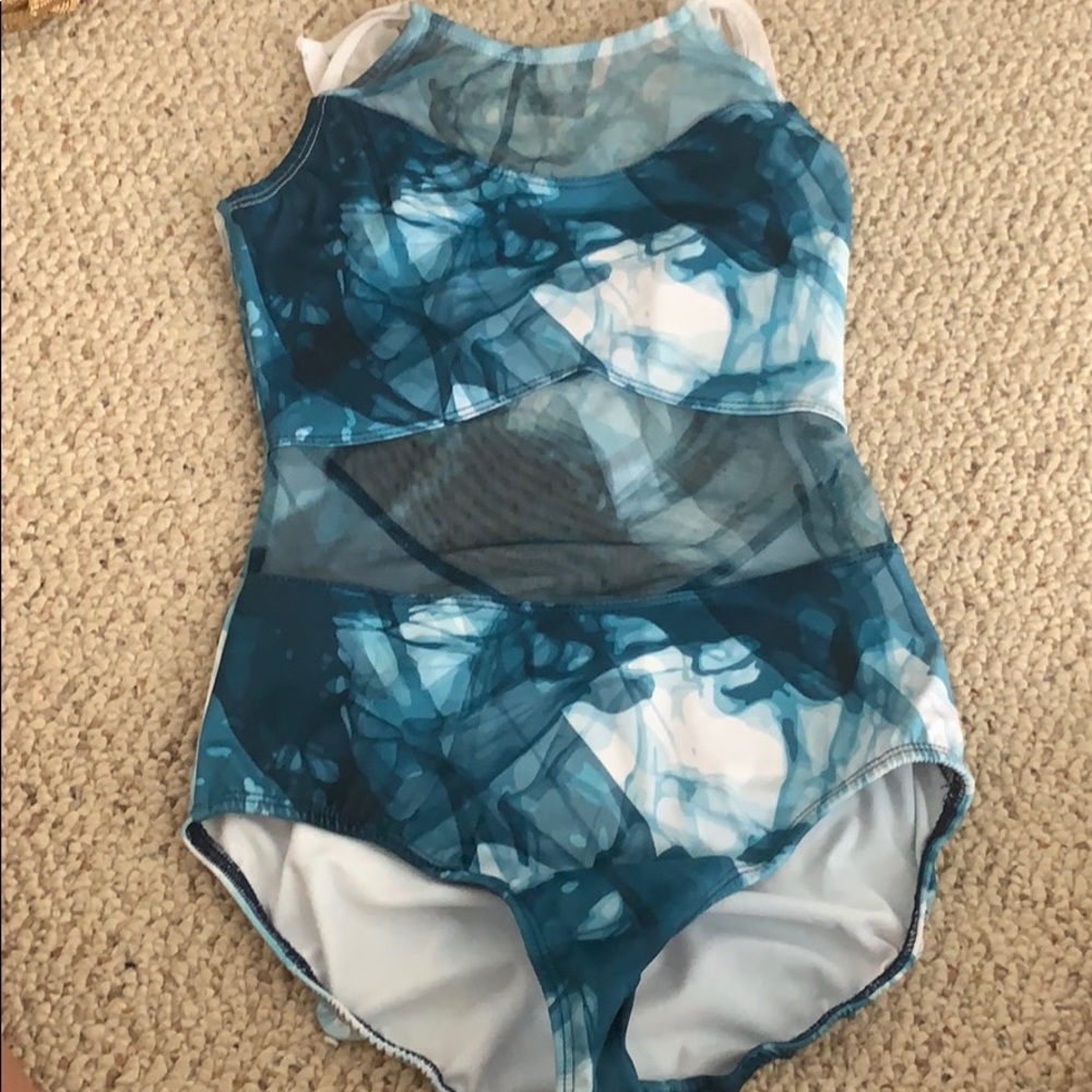 Open back semi custom leotard